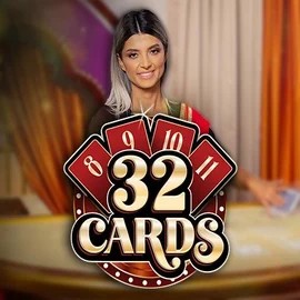 32 Cards slot logo by Ezugi at Scored Casino