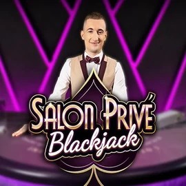 Blackjack Salon Privé slot logo by Ezugi at Scored Casino