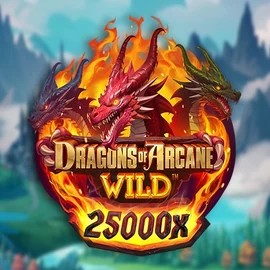 Dragons of Arcane Wild logo by Foxium Scored Casino