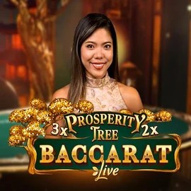 Official Live Casino logo: Prosperity Tree Baccarat by Evolution at Scored Casino